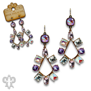 Rhinestone chandelier teardrop earring with Austrian crystal