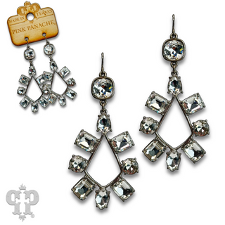 Rhinestone chandelier teardrop earring with Austrian crystal