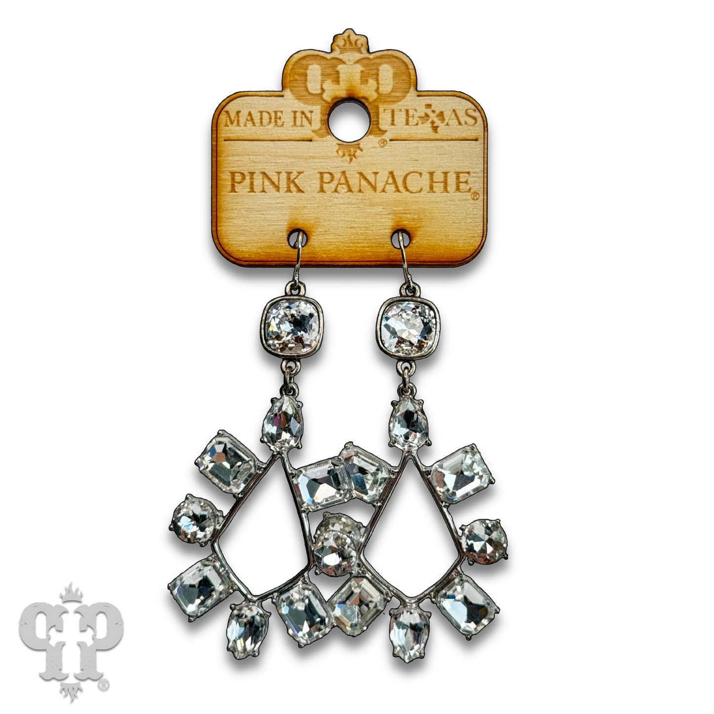 Rhinestone chandelier teardrop earring with Austrian crystal