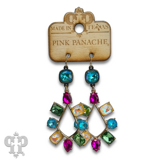 Rhinestone chandelier teardrop earring with Austrian crystal