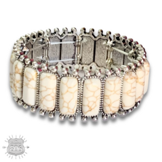 Western rectangle stone bracelet