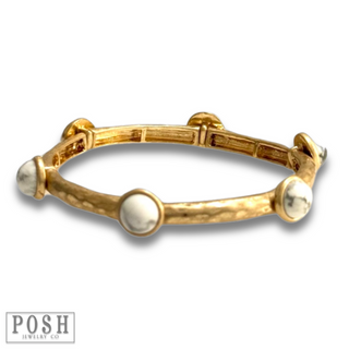 Gold stretch bracelet