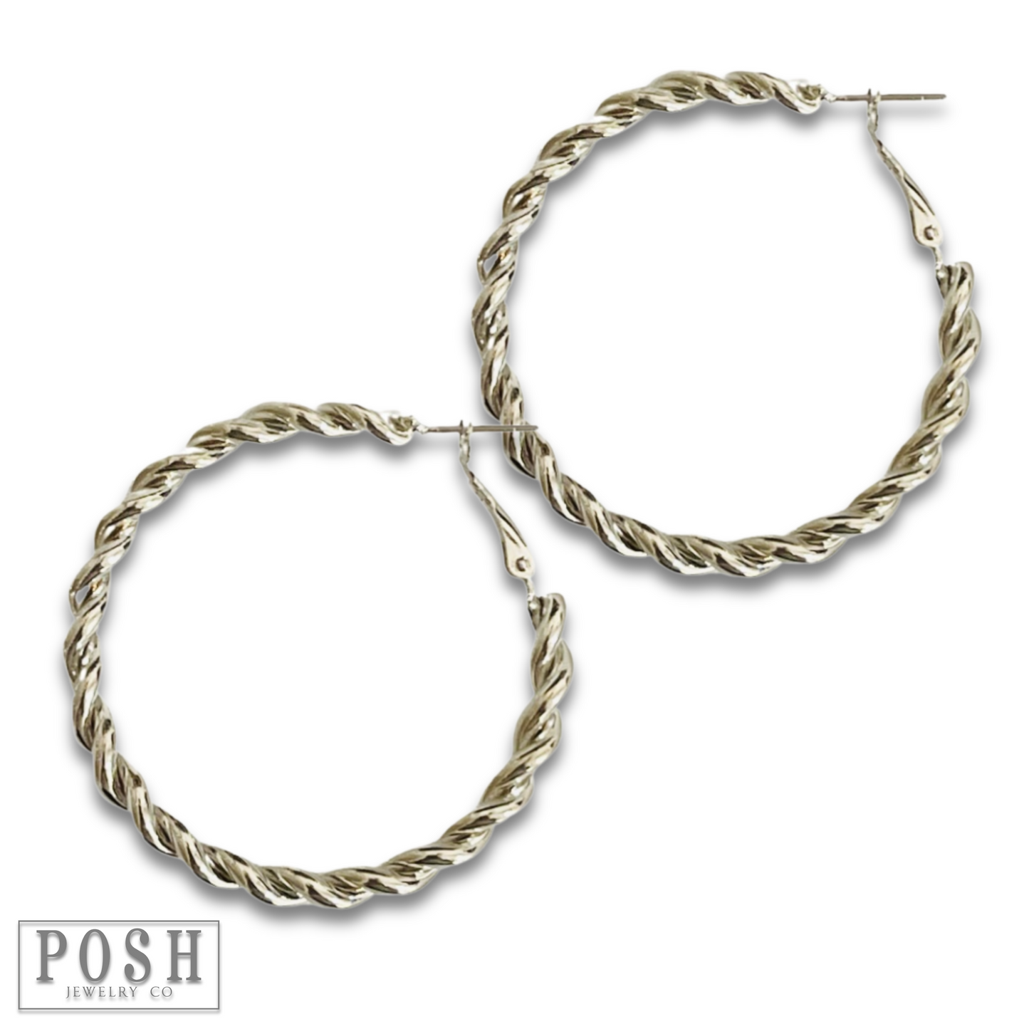 Twisted hoop earring