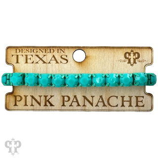 Prong set rhinestone stretch bracelet