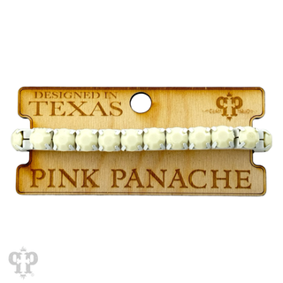 Prong set rhinestone stretch bracelet