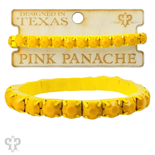 Prong set rhinestone stretch bracelet