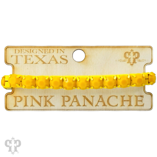 Prong set rhinestone stretch bracelet