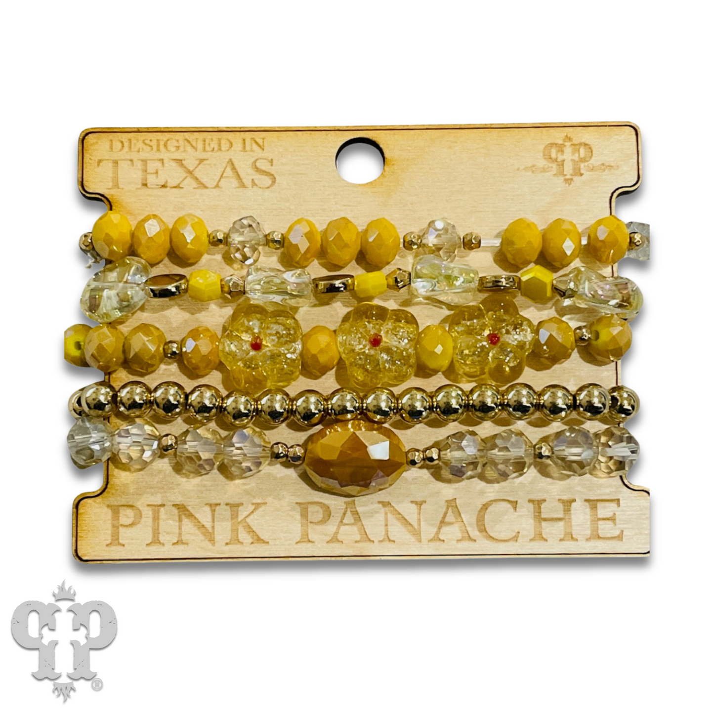 Glass bead variety mix bracelet stack