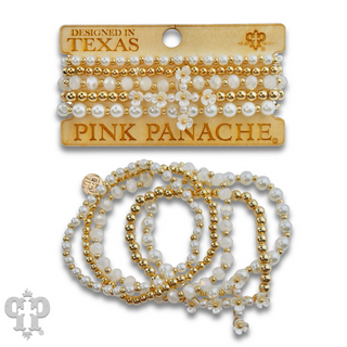 Flower cross charm bracelet