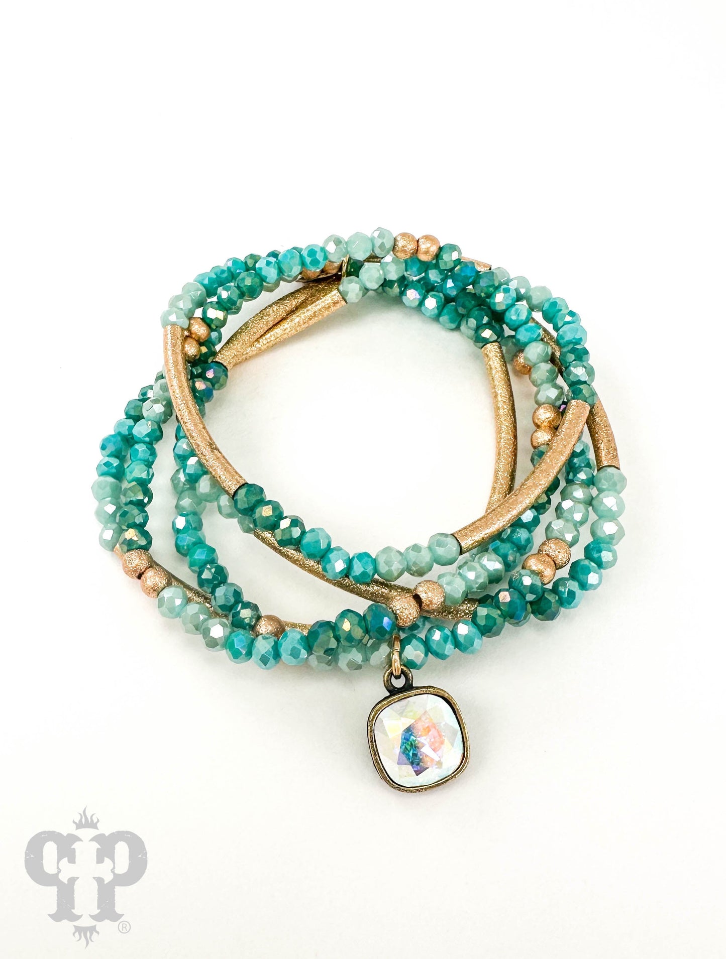 Austrian crystal bead bracelet set