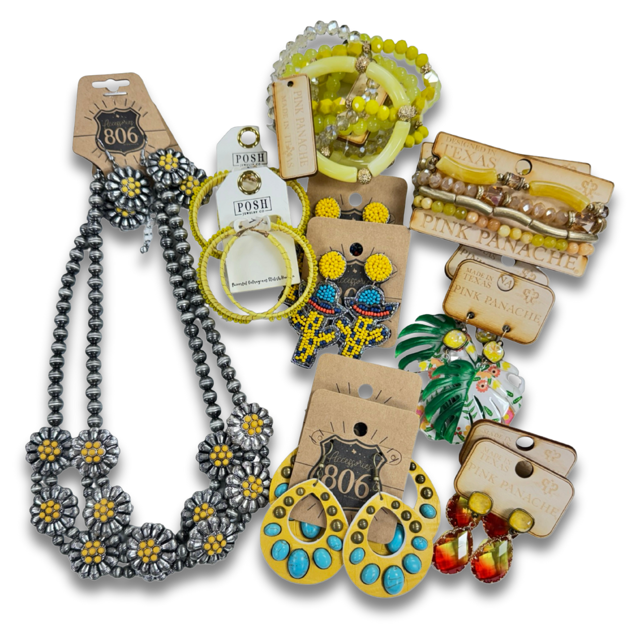 Shades of color jewelry bundle