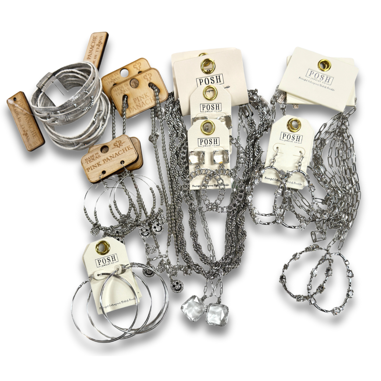 Sparkling silver jewelry bundle
