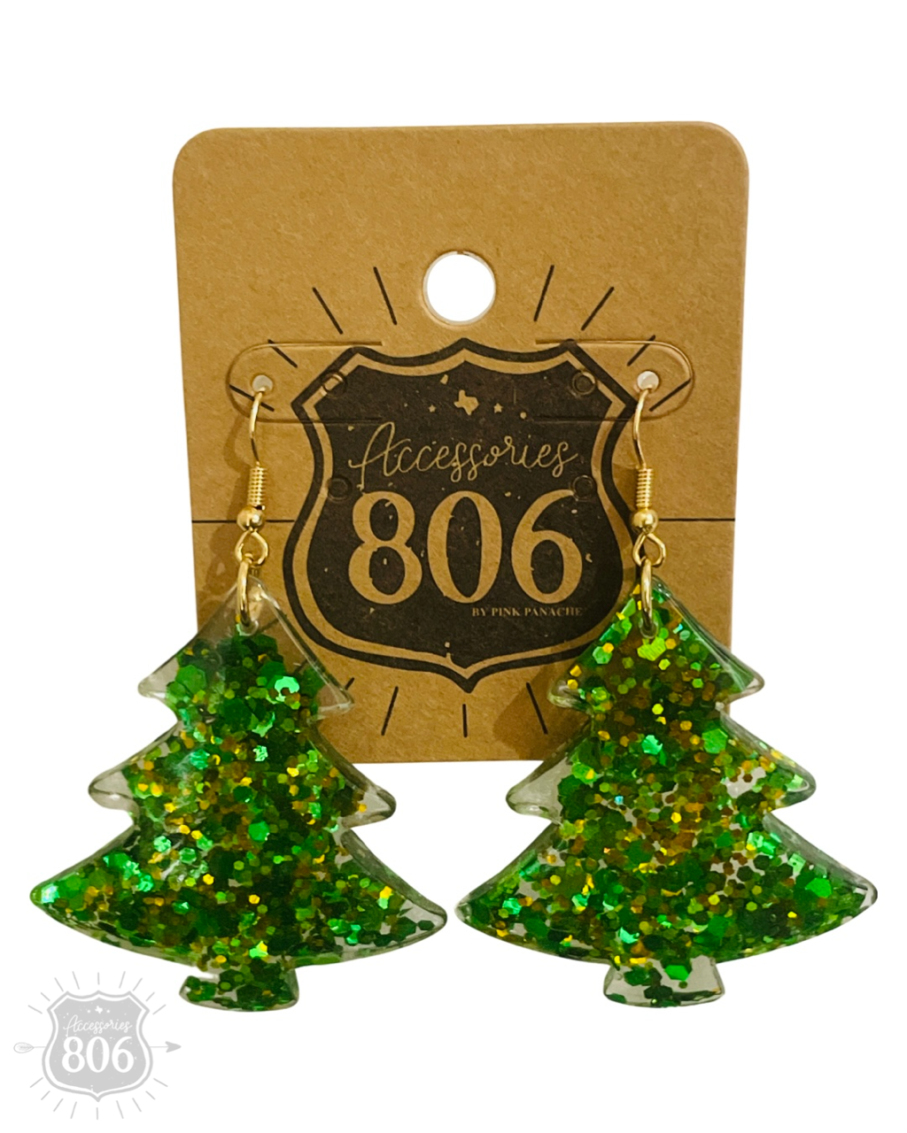 Christmas tree earring
