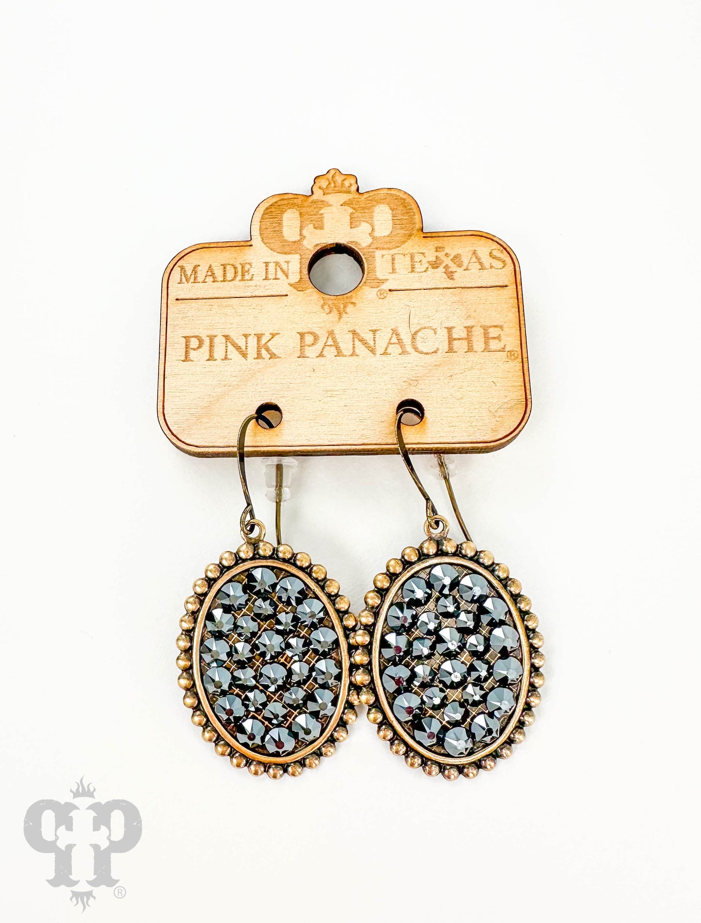 Austrian crystal small oval earring