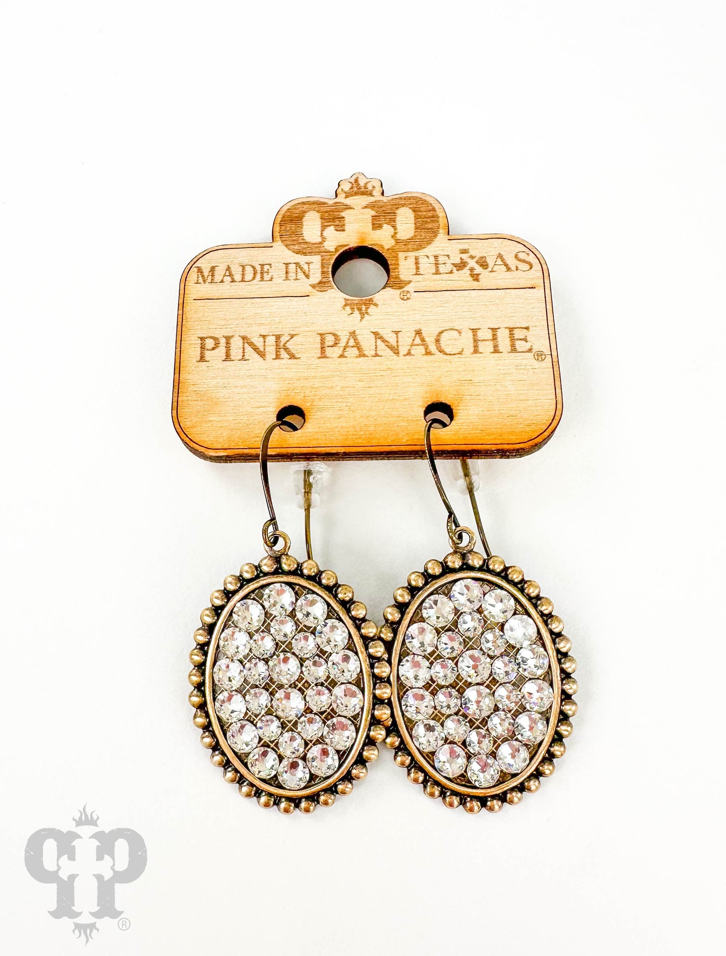Austrian crystal small oval earring