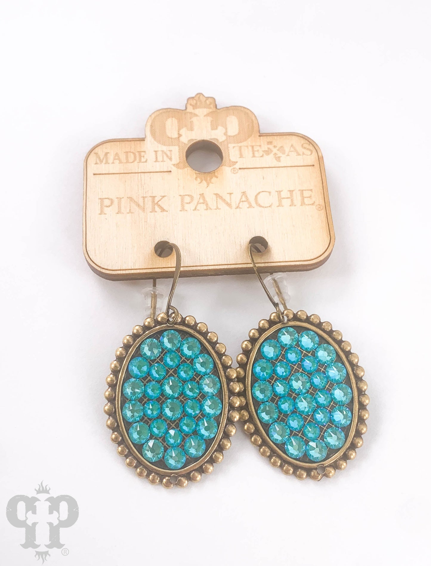 Austrian crystal small oval earring