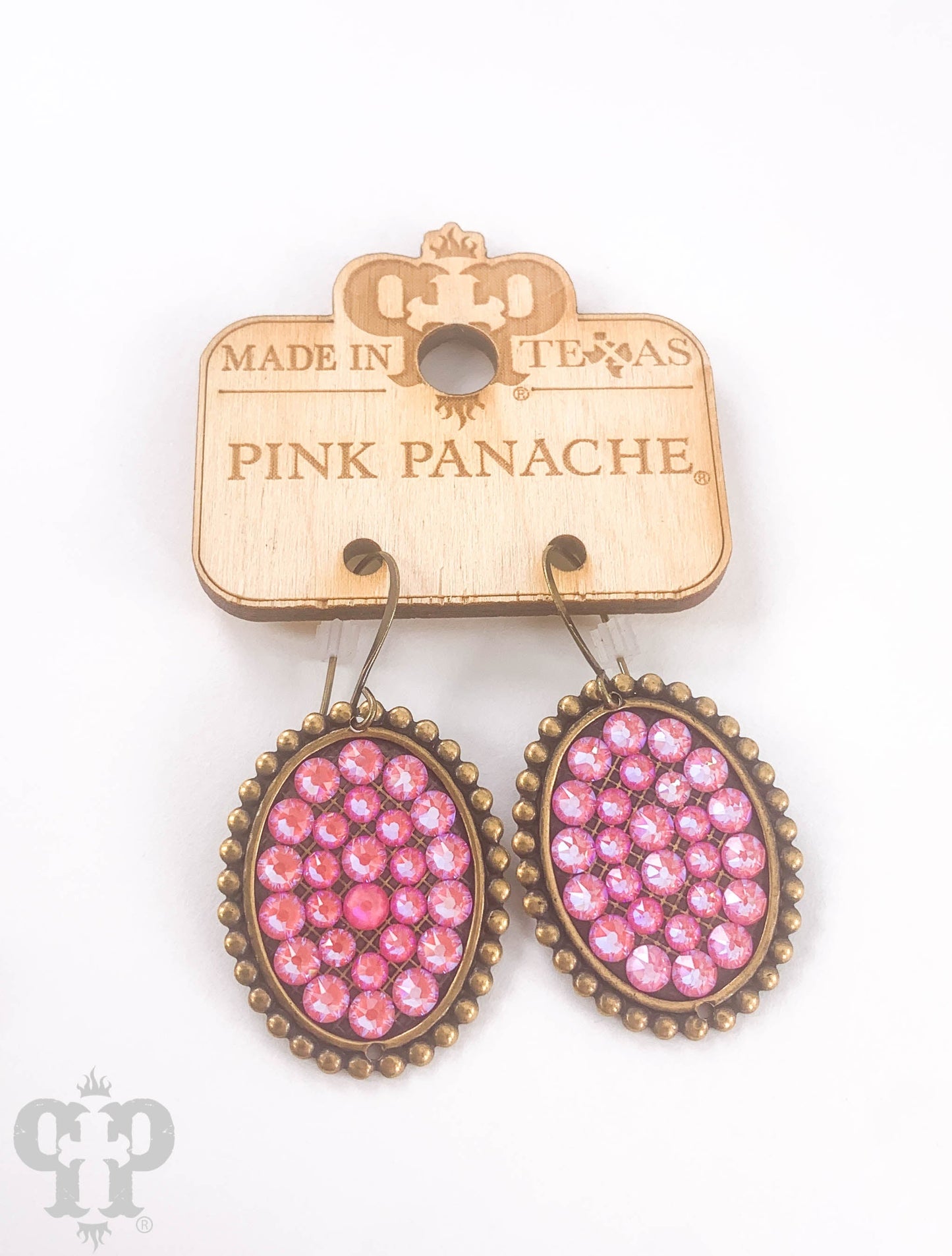Austrian crystal small oval earring