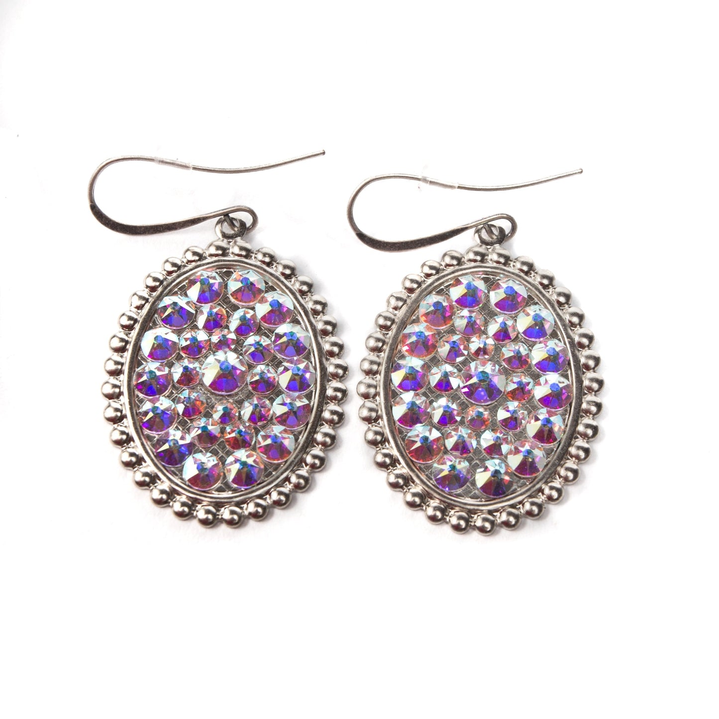 Austrian crystal small oval earring