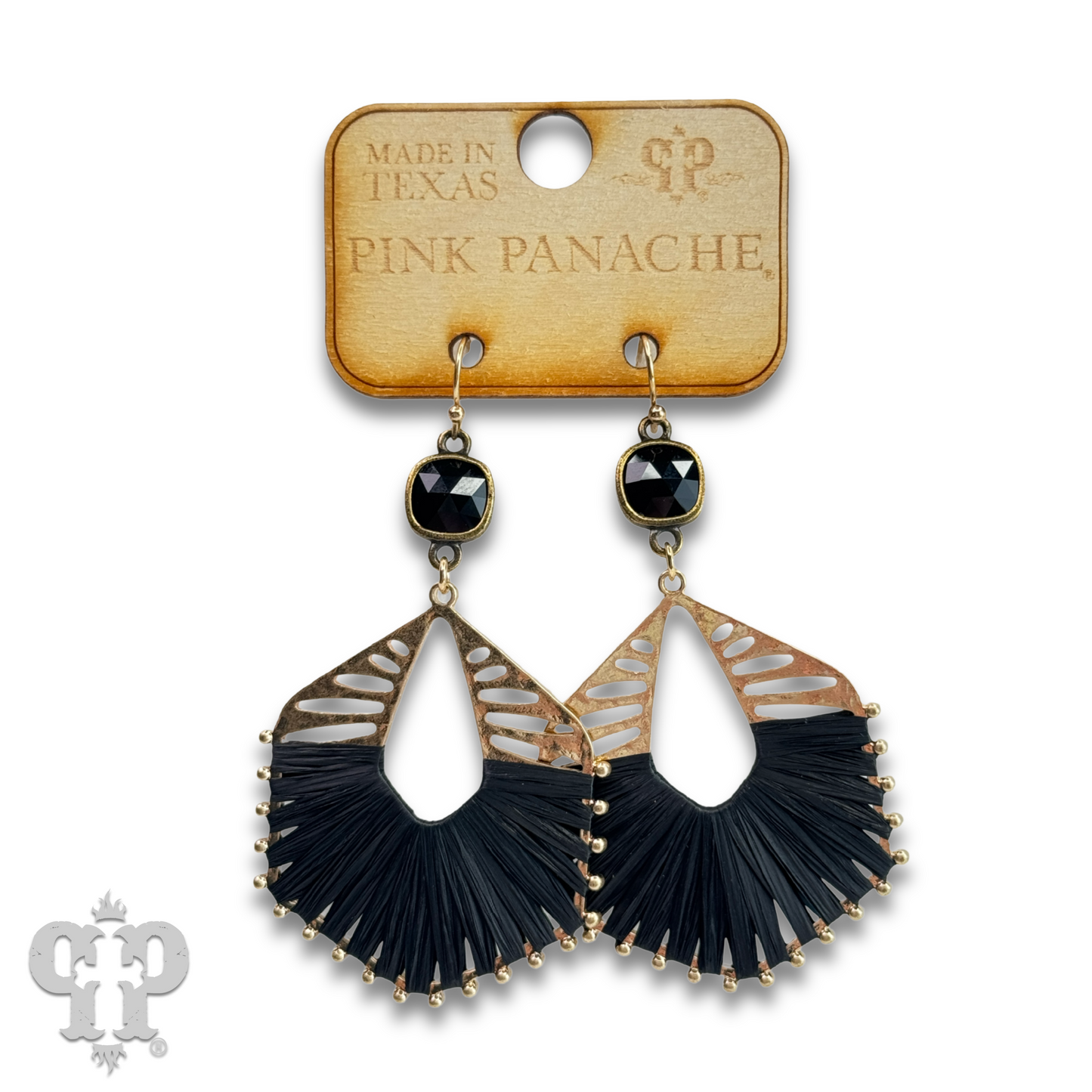 Hexagon shape earring with Austrian crystal