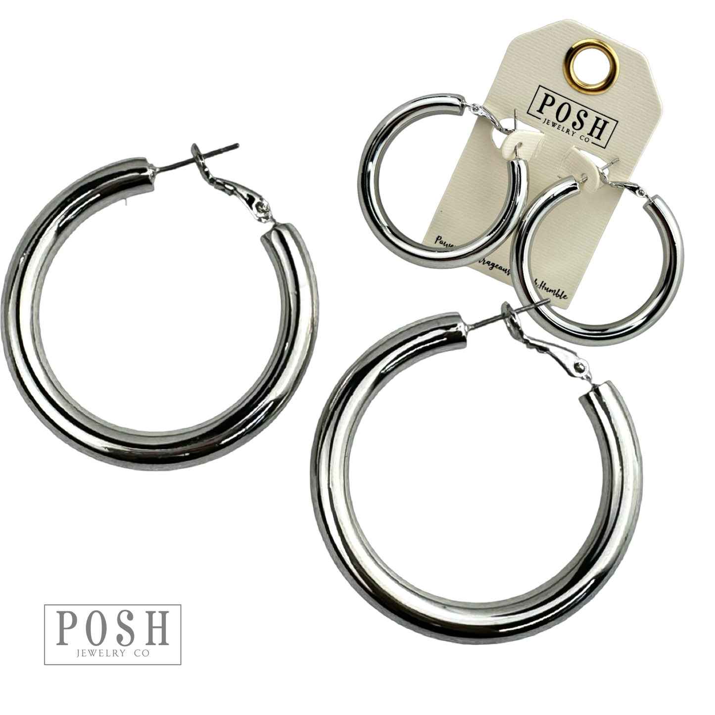 Tube hoop earring