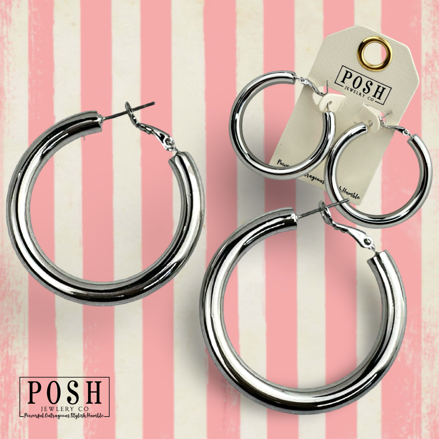 Tube hoop earring