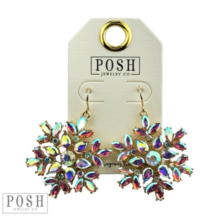 Rhinestone cluster earring