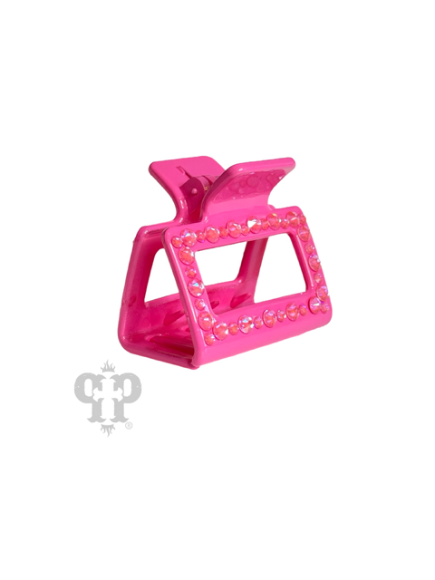 Rectangle rhinestone hair clip