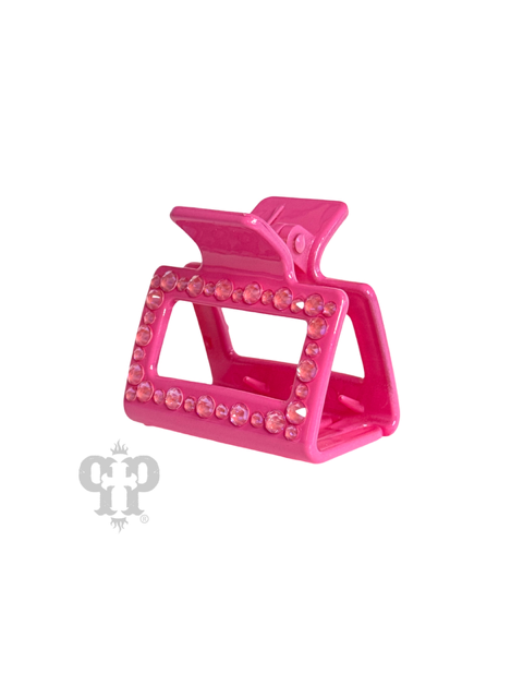Rectangle rhinestone hair clip