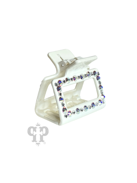Rectangle rhinestone hair clip
