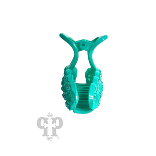 Scalloped rhinestone hair claw