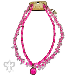 Beaded two-strand necklace, Austrian crystal