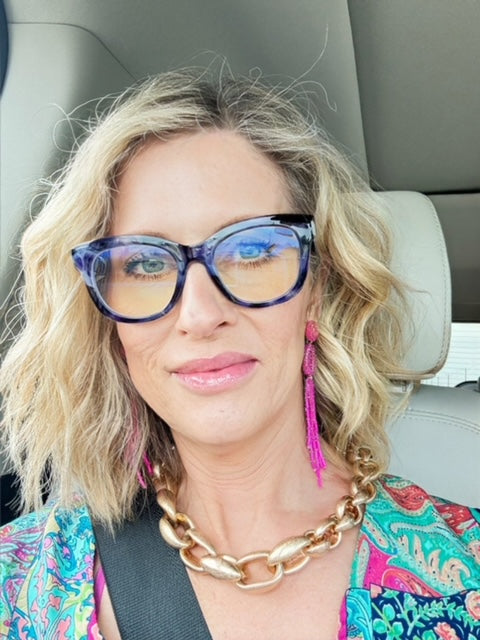 Bead fringe earring