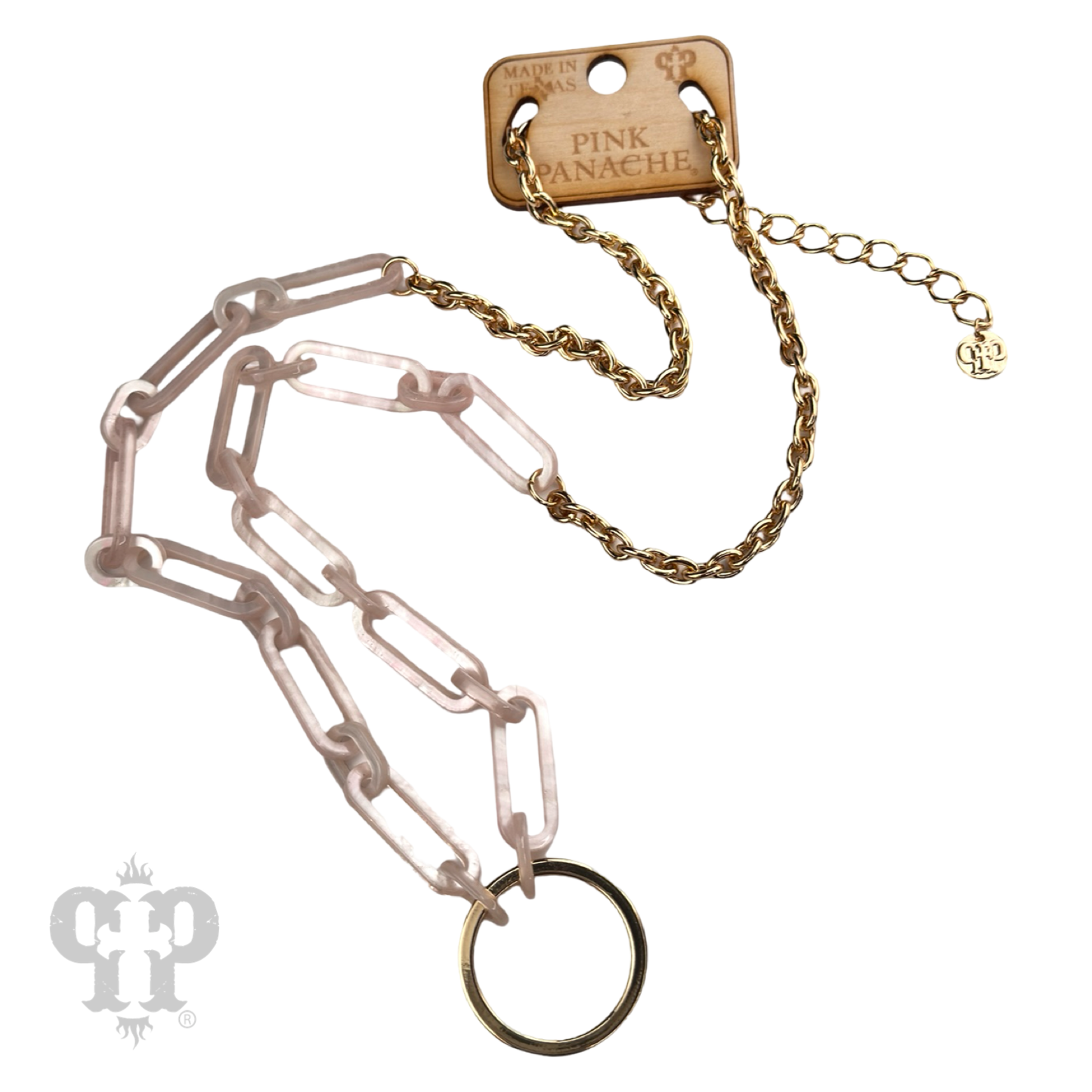 Oversized acrylic chain link necklace, LAST CALL