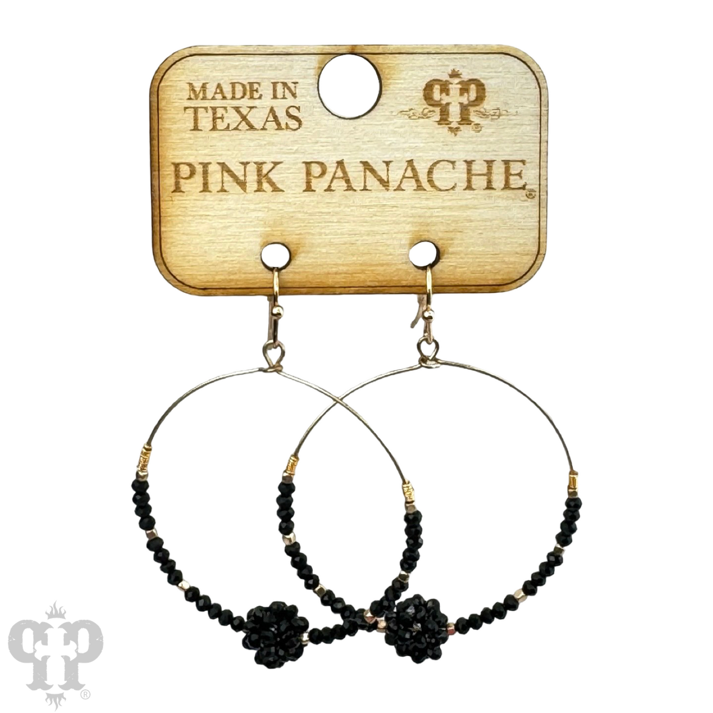 Crystal ball circle earring, last call