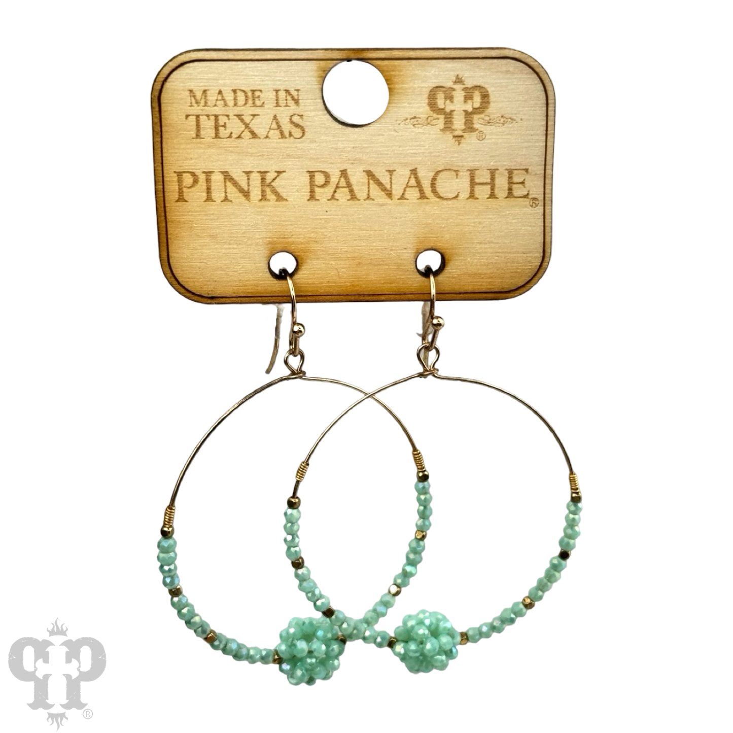 Crystal ball circle earring, last call