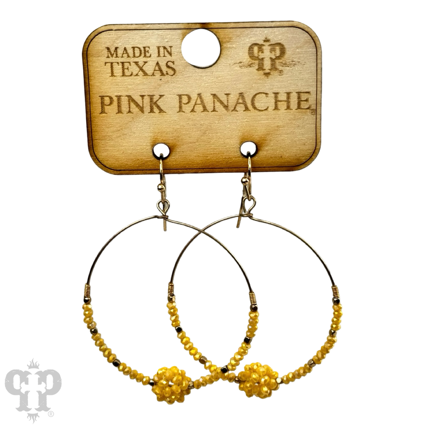 Crystal ball circle earring, last call