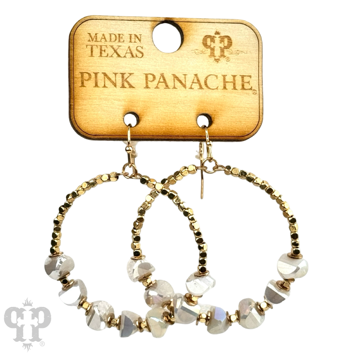 Stone circle earring, last call