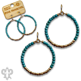 Round bead circle with Austrian crystal