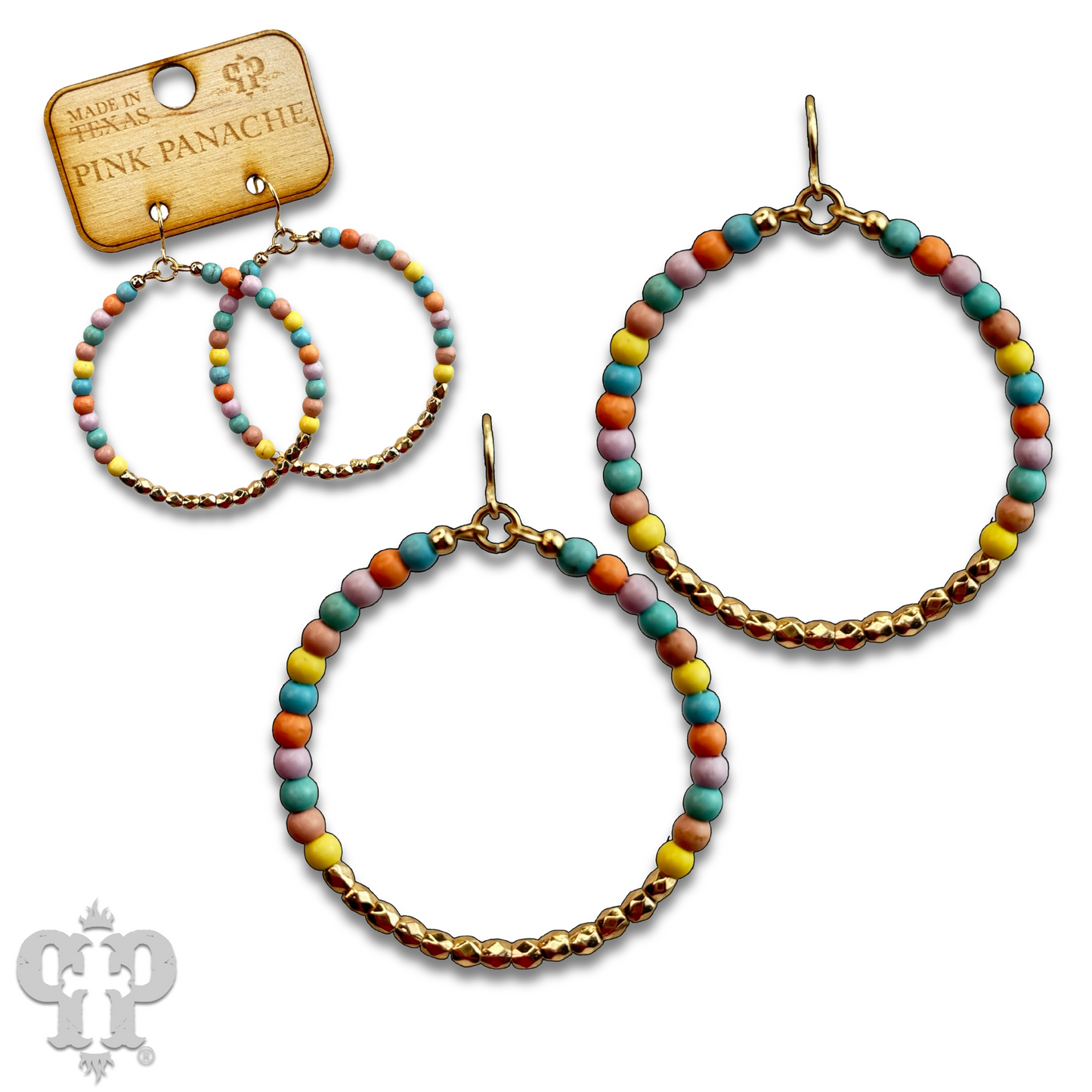 Round bead circle with Austrian crystal, last call