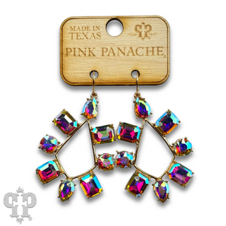 Rhinestone chandelier teardrop earring