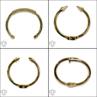 Pave rhinestone cuff bracelet