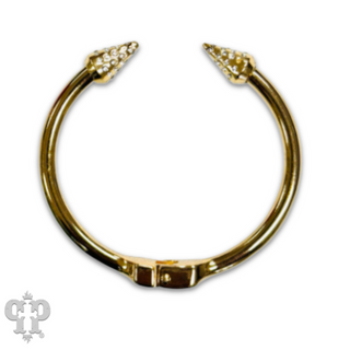 Pave rhinestone cuff bracelet