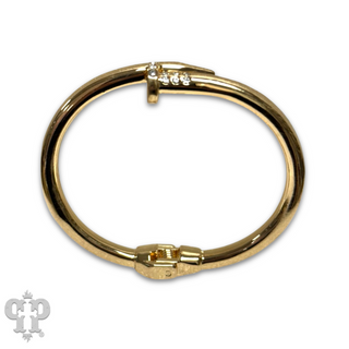 Pave rhinestone cuff bracelet