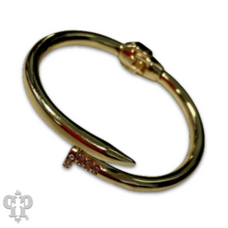 Pave rhinestone cuff bracelet