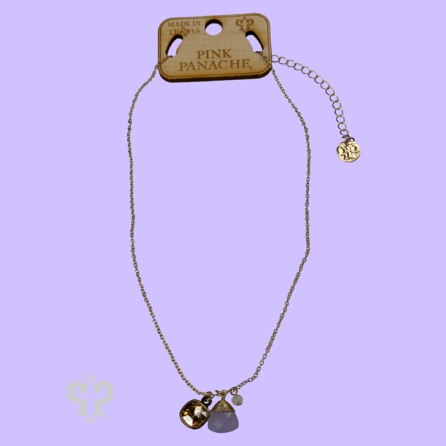 Crystal drop necklace, Austrian crystal