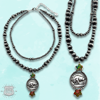 Buffalo nickel necklace