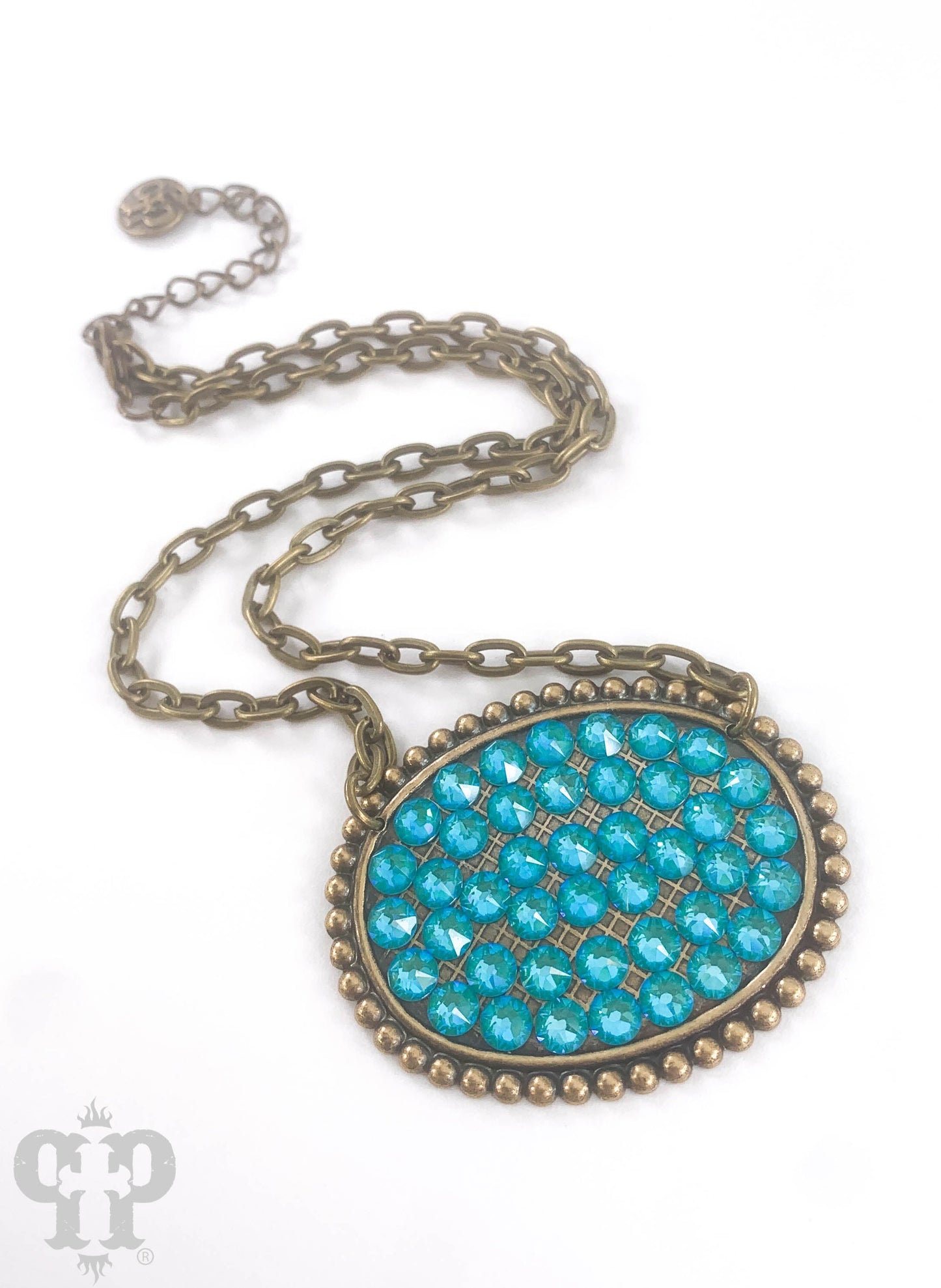 Austrian crystal medium oval necklace