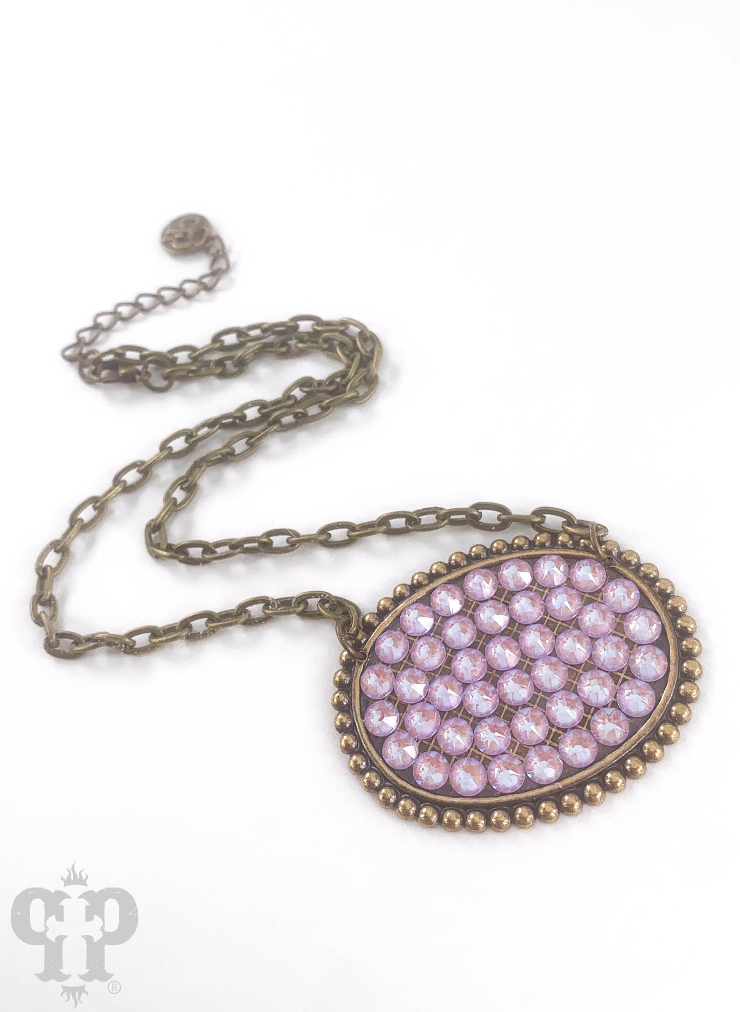 Austrian crystal medium oval necklace