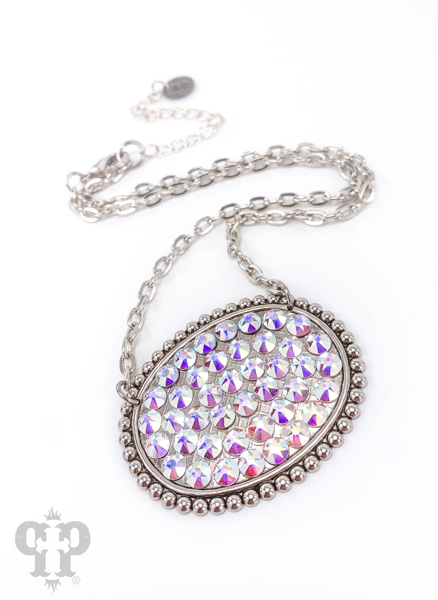 Austrian crystal medium oval necklace