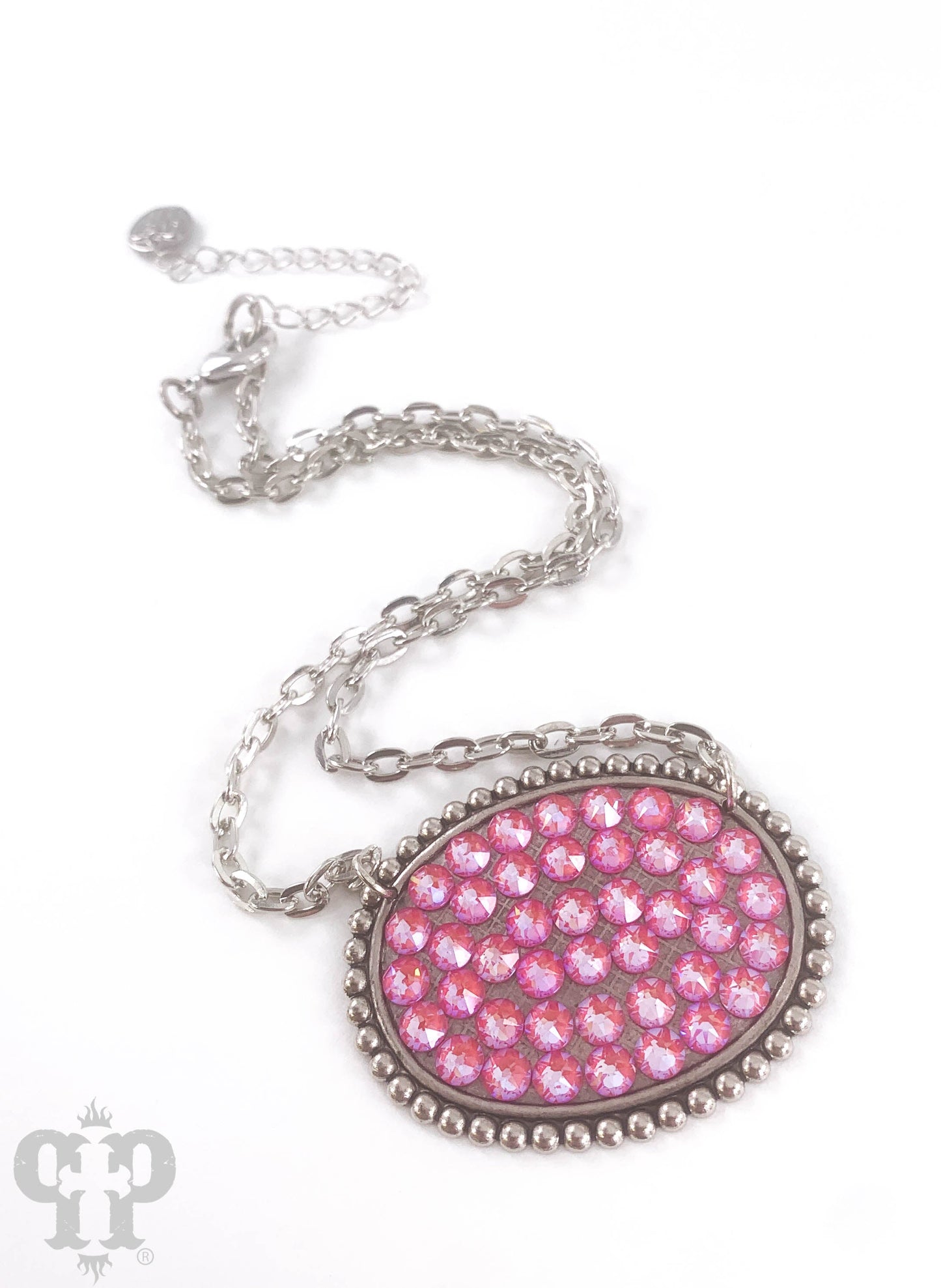 Austrian crystal medium oval necklace